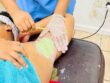 Armpit waxing